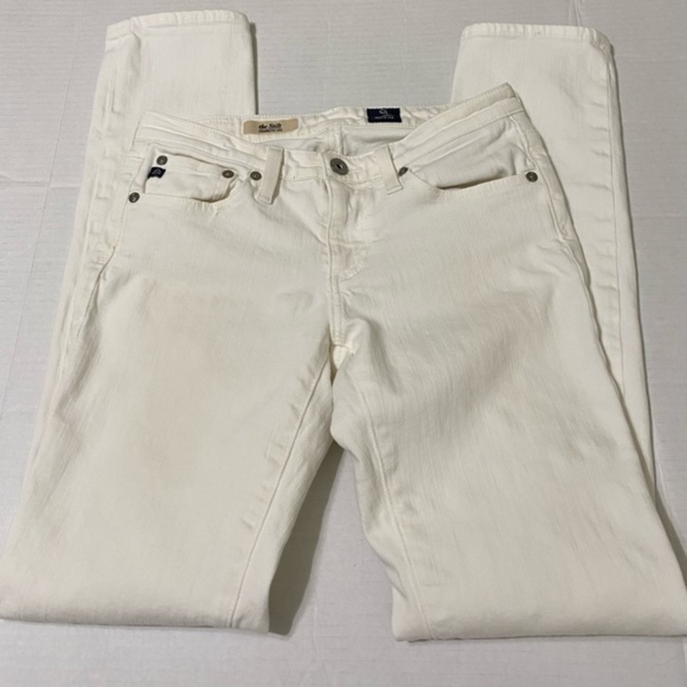 AG Adriano Goldschmied the stilt cigarette leg off white jeans size 26R